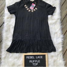 Load image into Gallery viewer, Rebel Lace a Ruffle Top