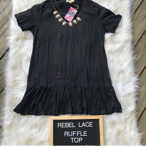 Rebel Lace a Ruffle Top