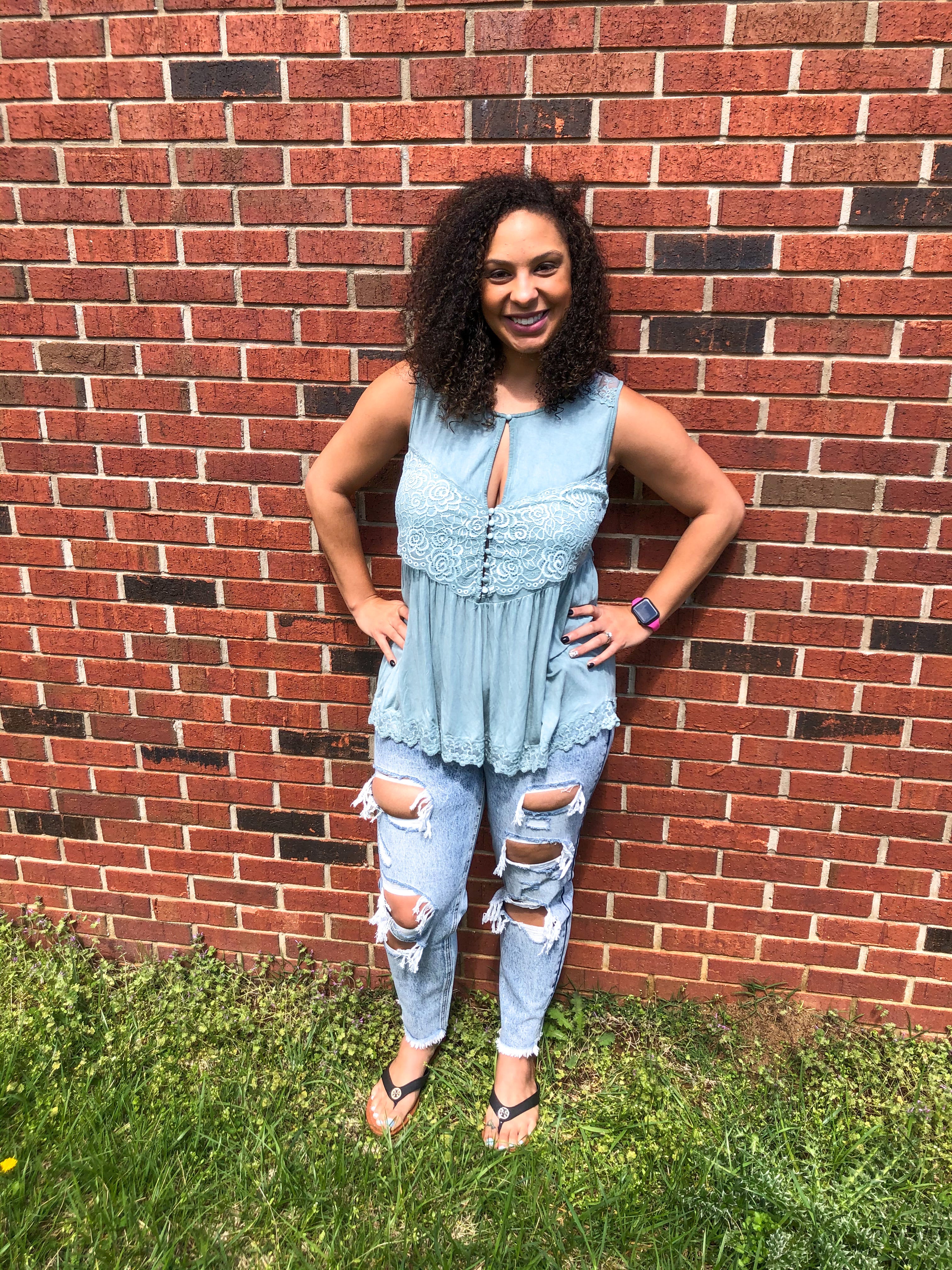 Emerald Lace Blouse