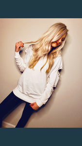 Faux Pearl Sweatshirt