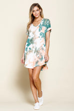 Load image into Gallery viewer, Pop of Color Tie Dye Dress